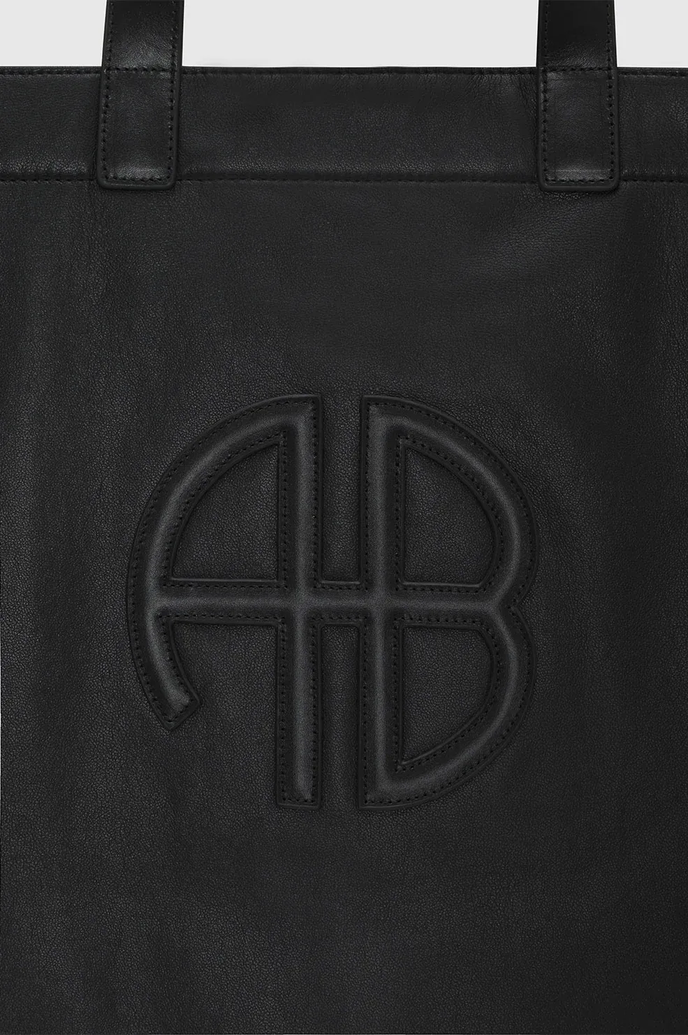 Anine Bing - Large Rio Tote in Black Recycled Leather