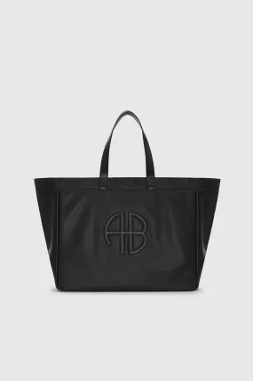 Anine Bing - Large Rio Tote in Black Recycled Leather