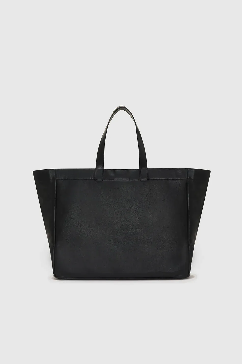 Anine Bing - Large Rio Tote in Black Recycled Leather