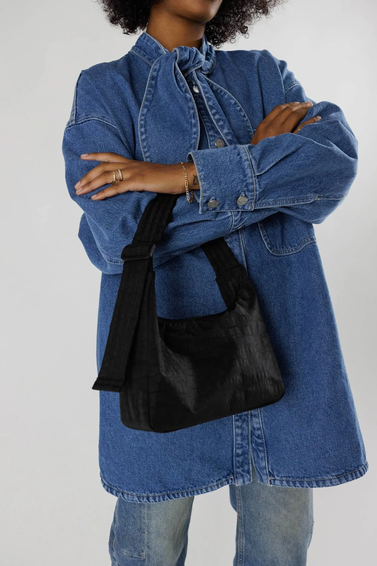 Baggu - Mini Nylon Shoulder Bag, Black