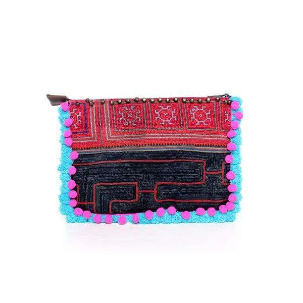 Belle Rhapsody Textile Vintage Clutch - Thailand