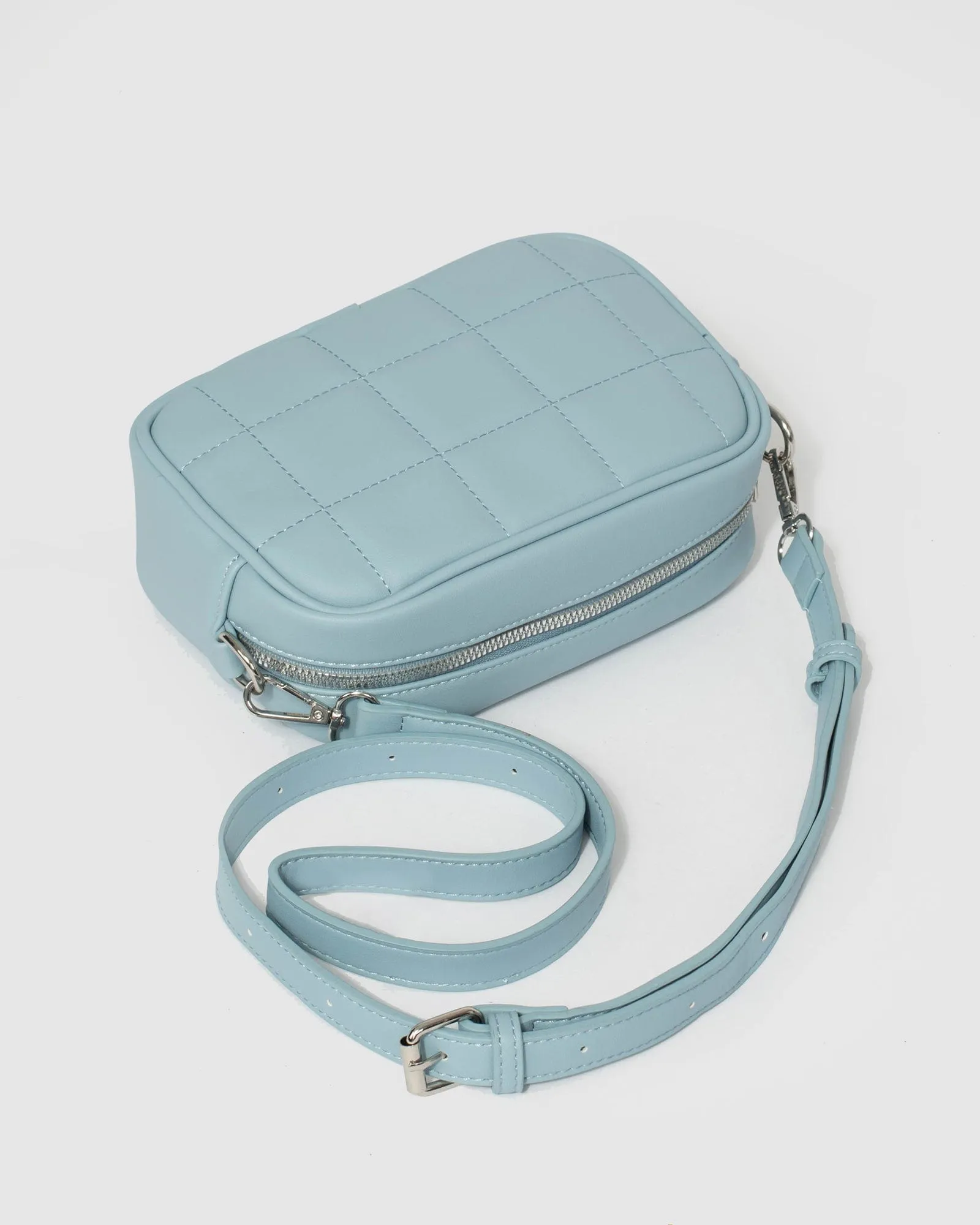 Blue Amy Quilt Crossbody Bag