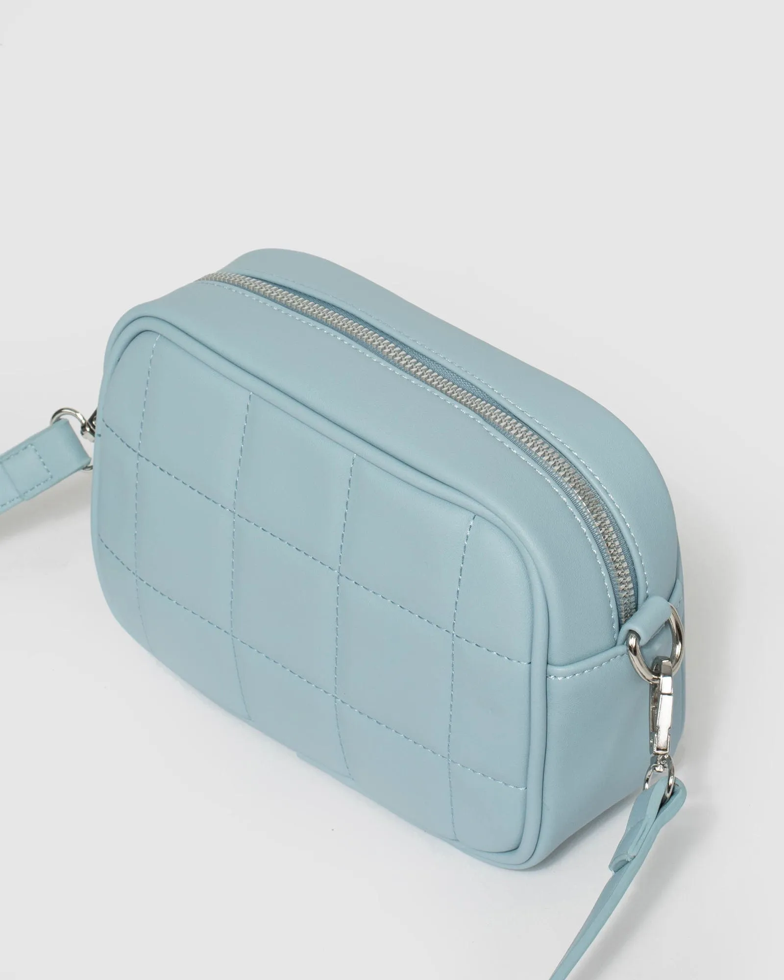 Blue Amy Quilt Crossbody Bag