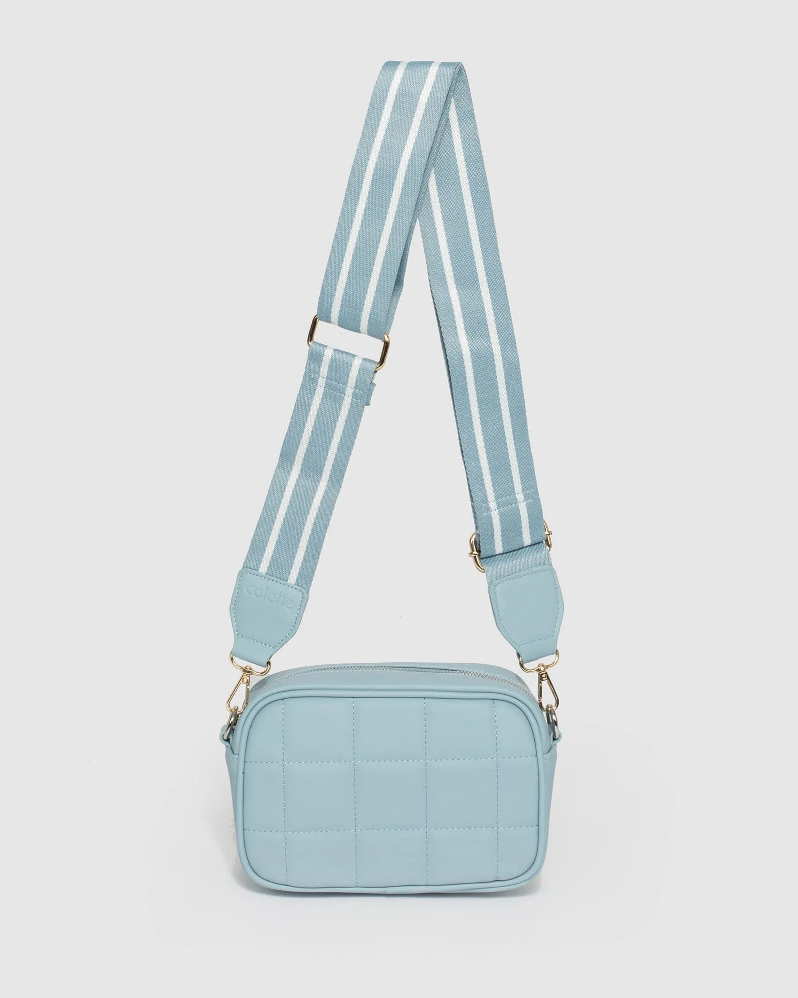 Blue Amy Quilt Crossbody Bag
