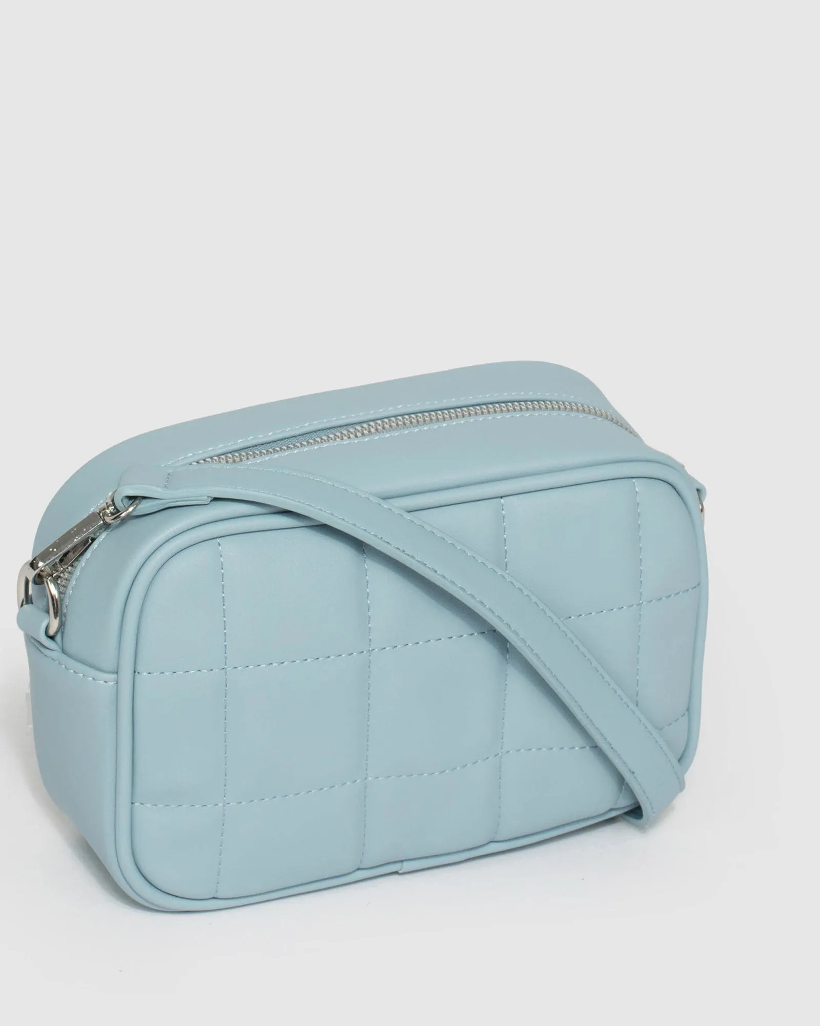 Blue Amy Quilt Crossbody Bag