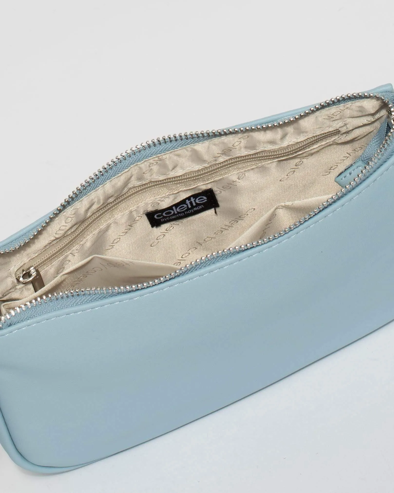 Blue Quilted Vivian Chain Crossbody Bag