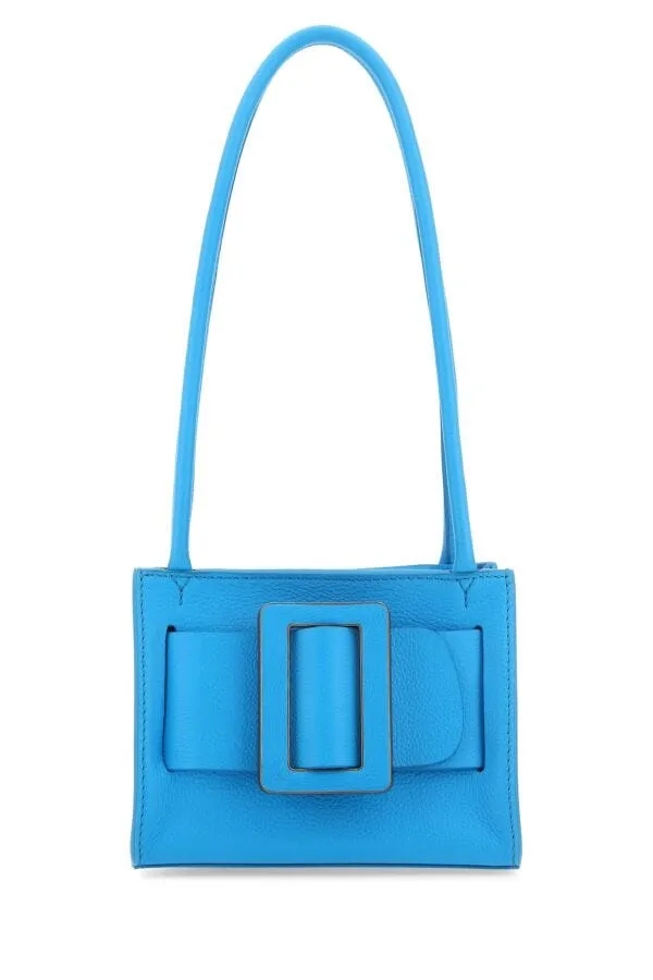 Boyy Women Light Blue Leather Bobby 18 Soft Shoulder Bag