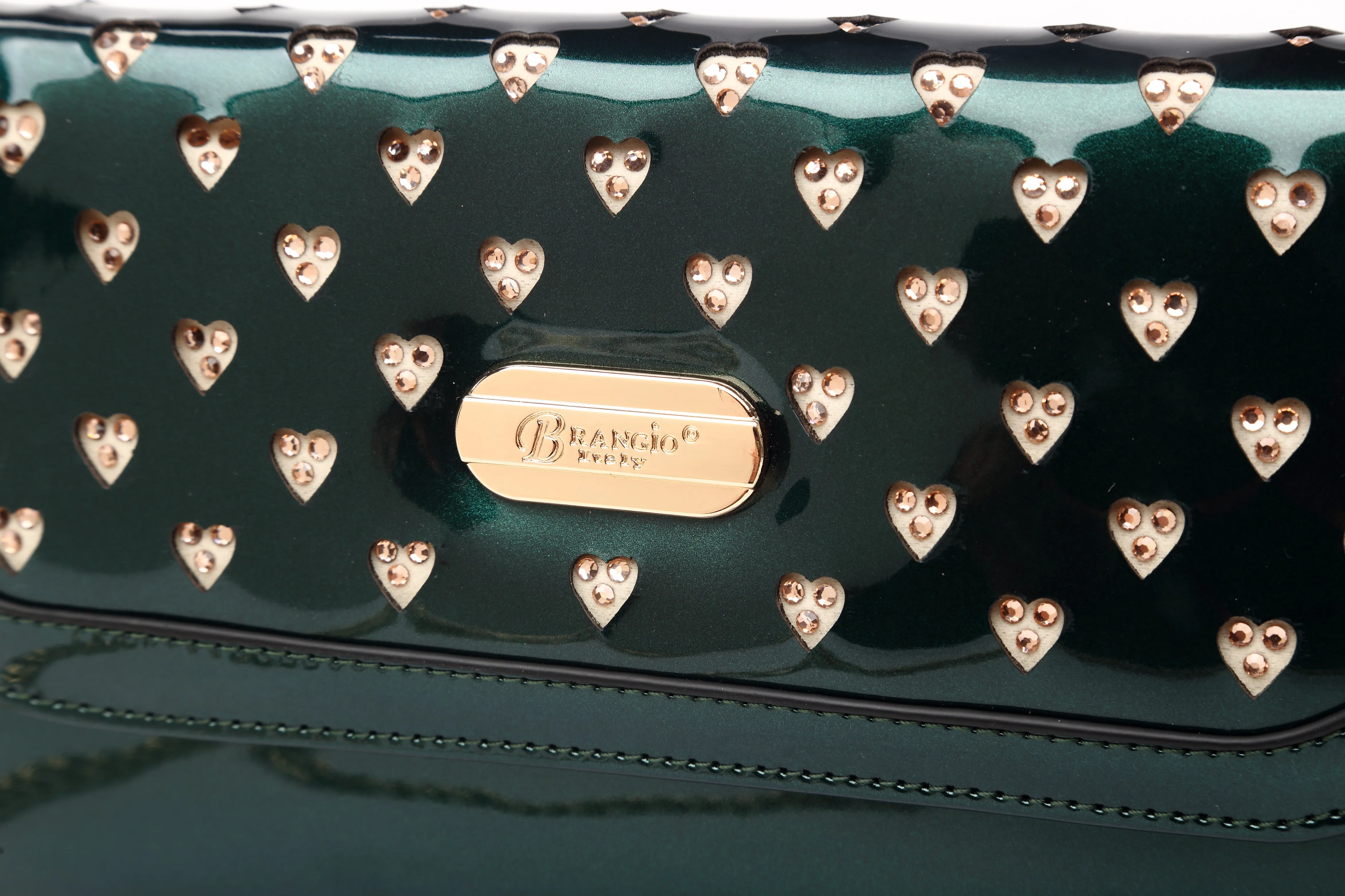 Brangio Sleek Chain Crossbody Clutch