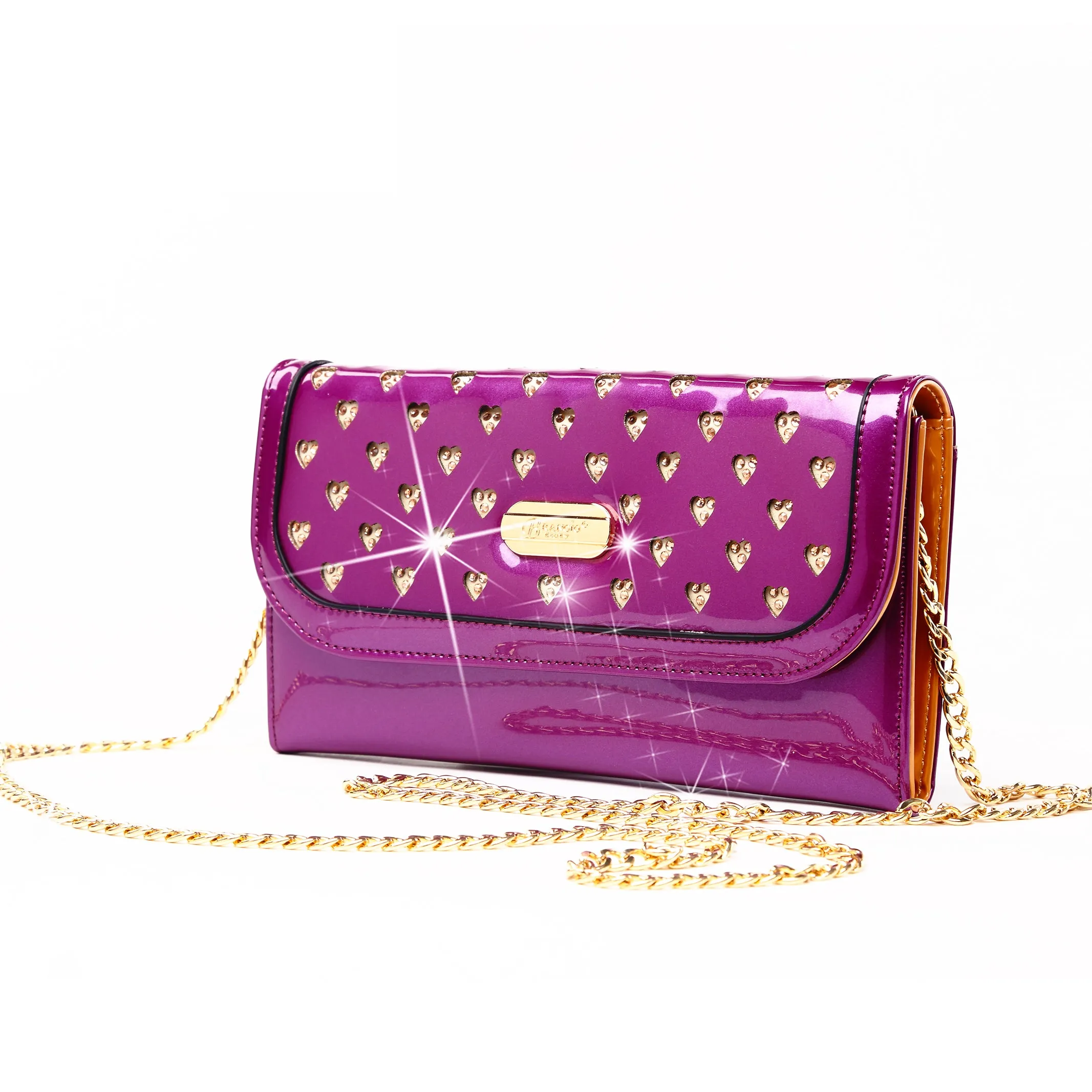 Brangio Sleek Chain Crossbody Clutch