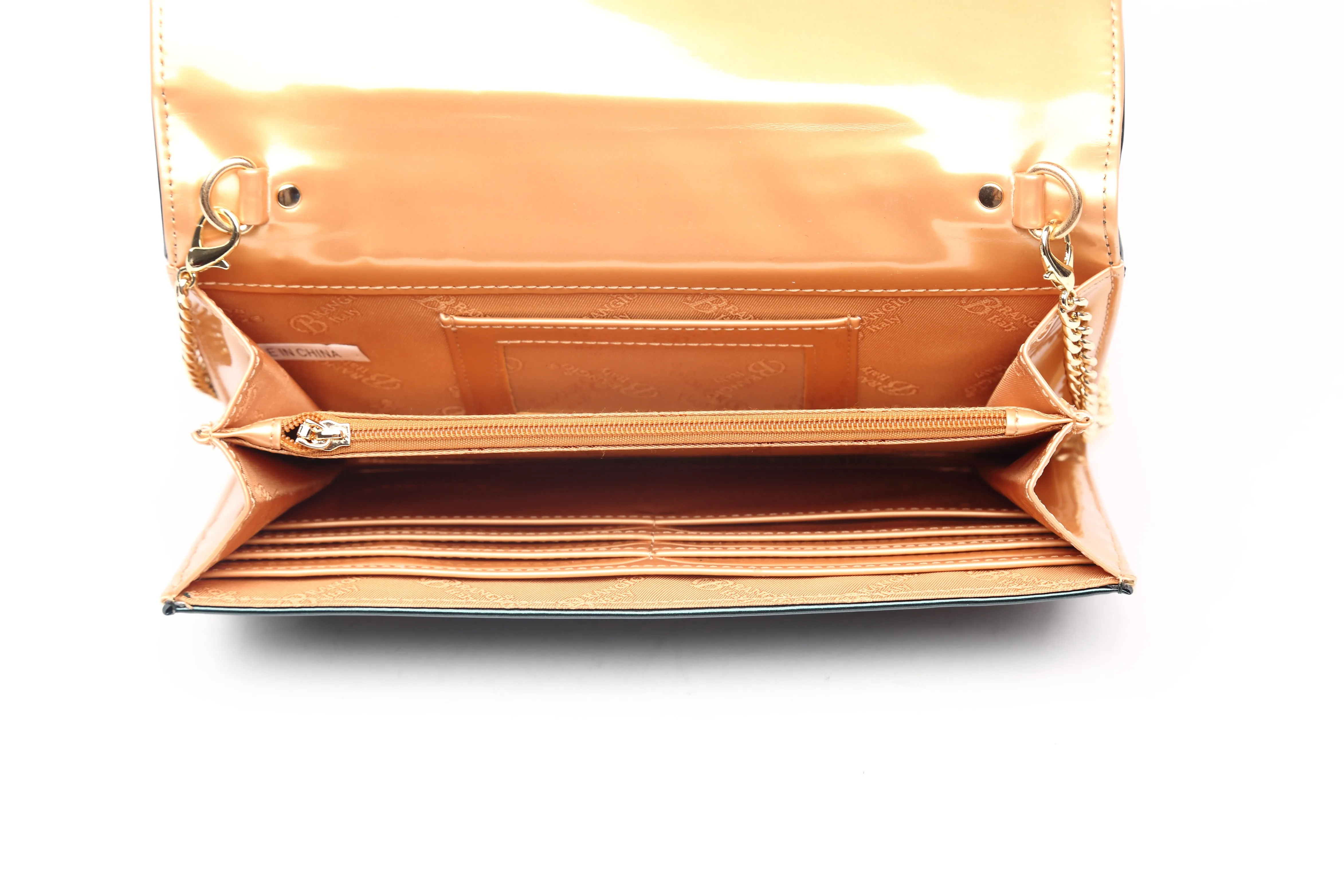 Brangio Sleek Chain Crossbody Clutch
