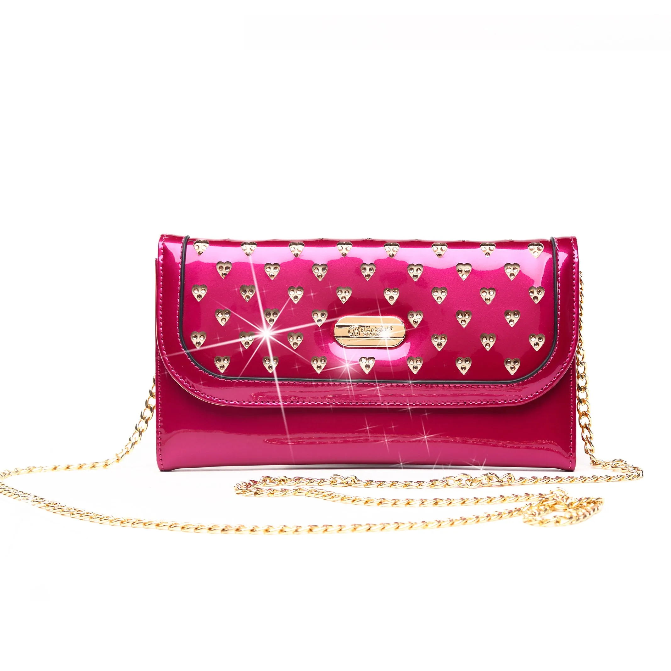 Brangio Sleek Chain Crossbody Clutch