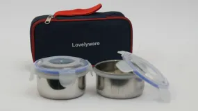 Capsule Forelock Lunch Box (300ml*2 Container With Bag)