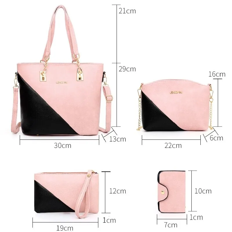 Composite Bag for Women Handbag Set 4 Pcs/Set Handbag Women Shoulder
