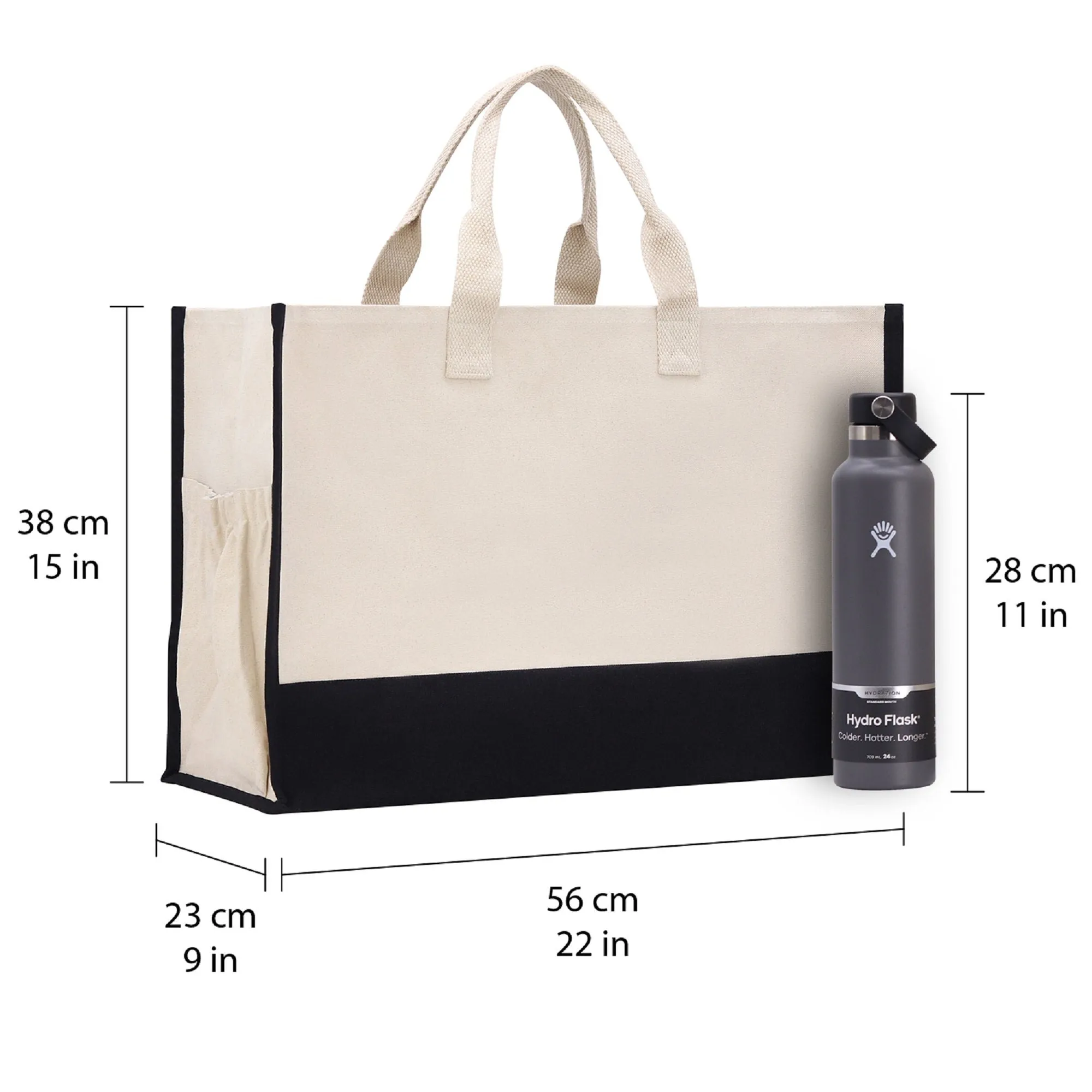 Customized XL Beach Tote Bag with Glitter Vinyl Option - Oversized Chic Tote Bag with Zipper and Inner Pocket - Personalized Weekender Bag