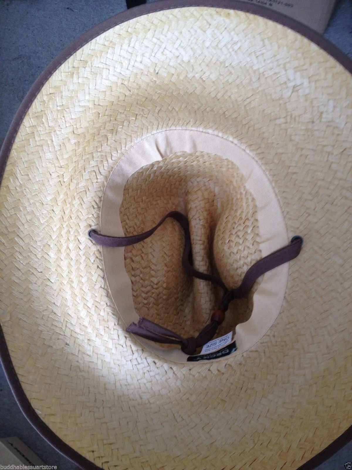 Decky Paper Straw Lifeguard Hats Cowboy Sombrero Soft Flap Mens Womens Beach