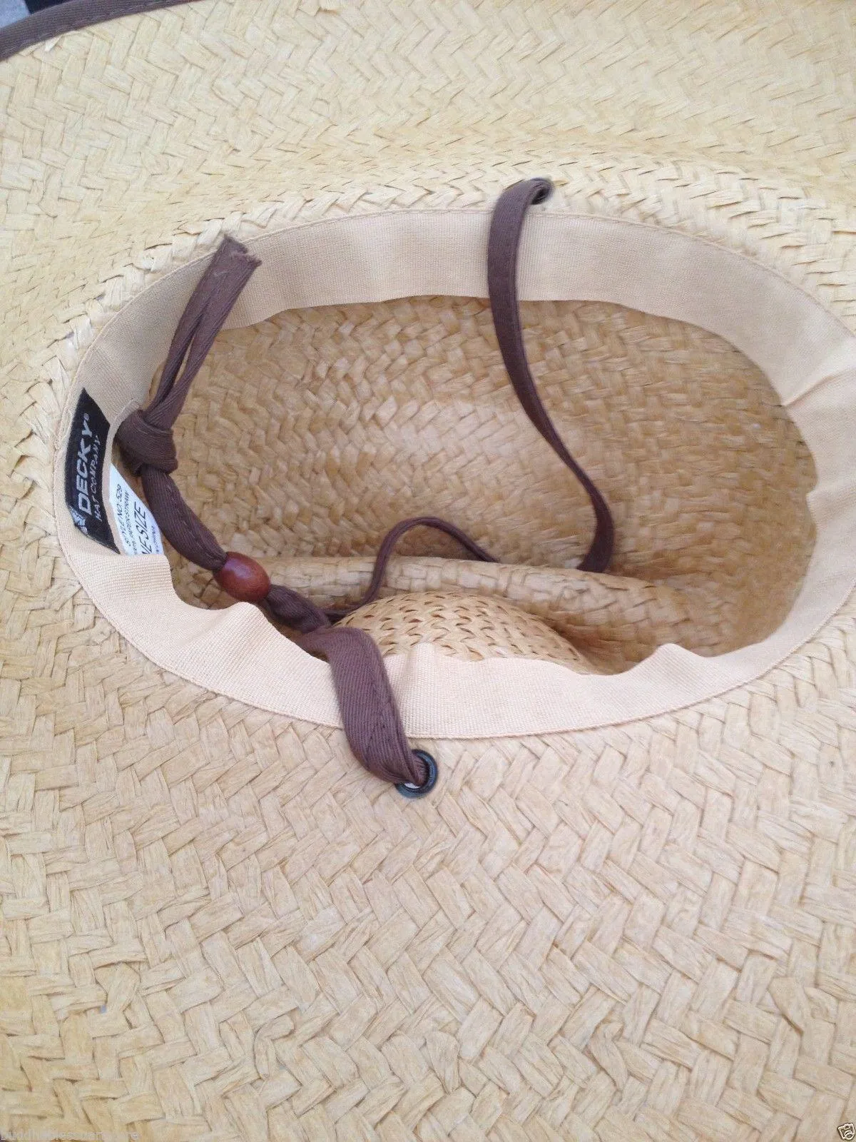 Decky Paper Straw Lifeguard Hats Cowboy Sombrero Soft Flap Mens Womens Beach