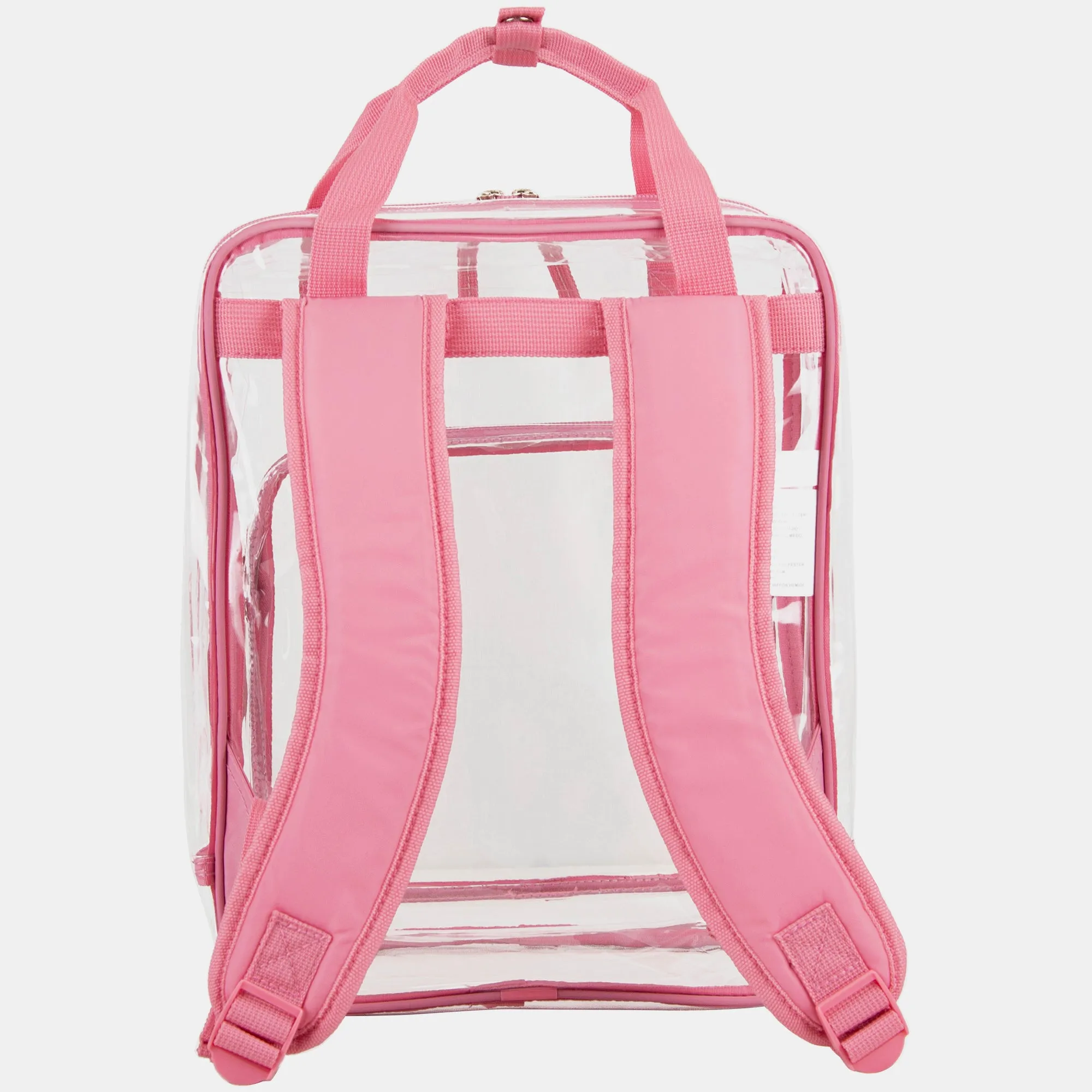 Double Handle Clear Stadium Approved Backpack Pink Lemonade