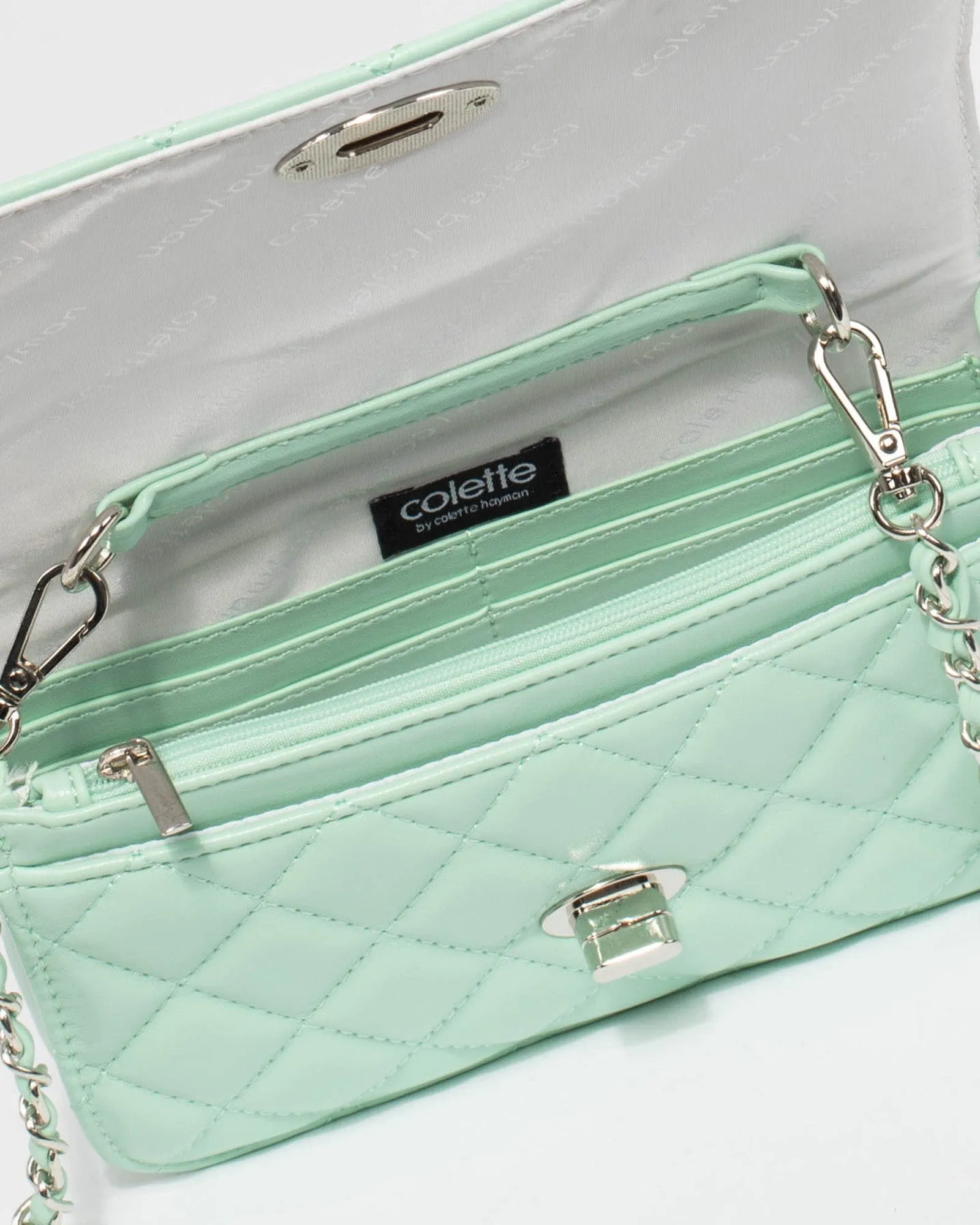 Eboni Quilted Green Crossbody Bag