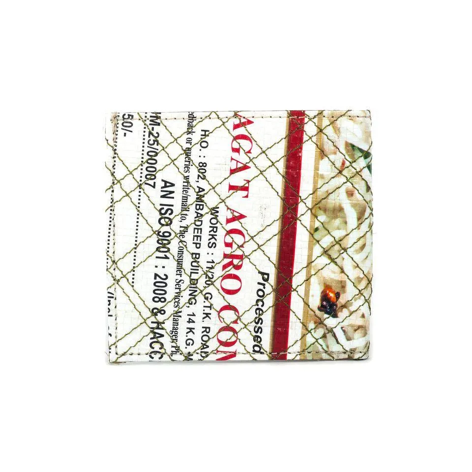 ECO FRIENDLY UPCYCLED RICE BAG WALLET FOR MEN