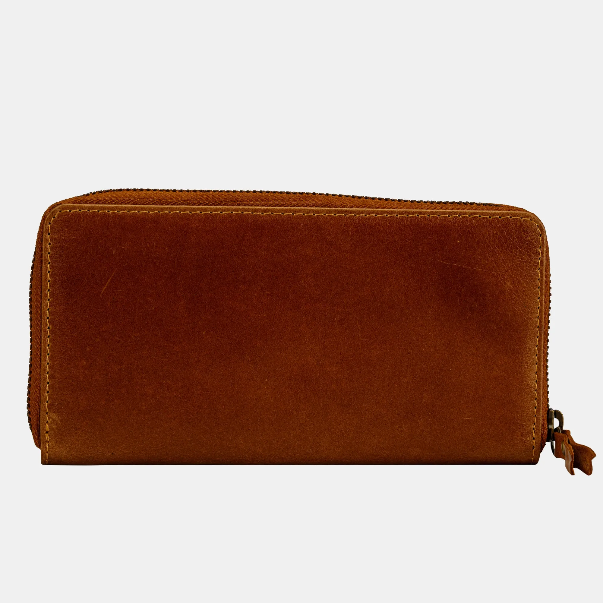 FINELAER Leather Women Wallet Purses Zip Around RFID