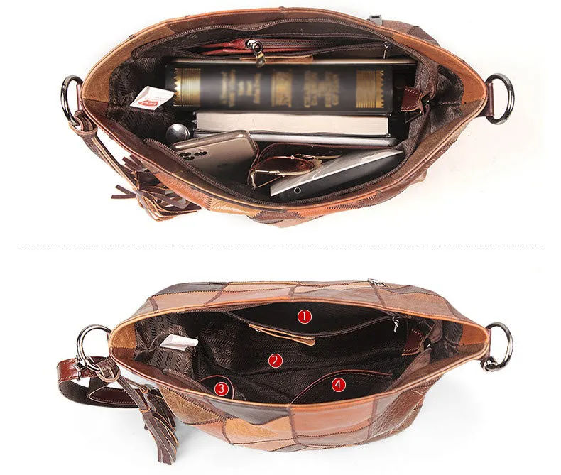 Ladies Genuine Leather Hobo Bags Shoulder Handbags For Women