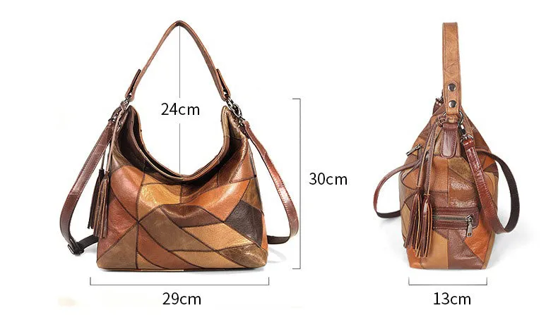 Ladies Genuine Leather Hobo Bags Shoulder Handbags For Women