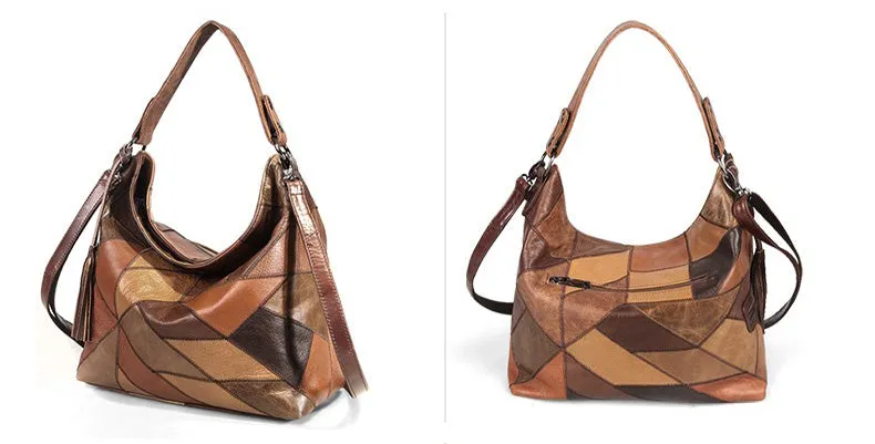 Ladies Genuine Leather Hobo Bags Shoulder Handbags For Women