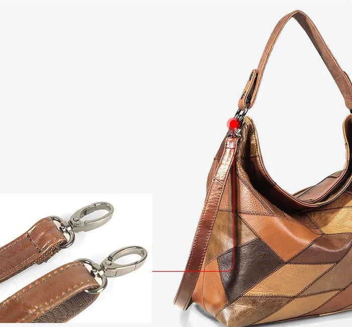 Ladies Genuine Leather Hobo Bags Shoulder Handbags For Women