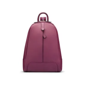 Ladies Leather Backpack - Purple