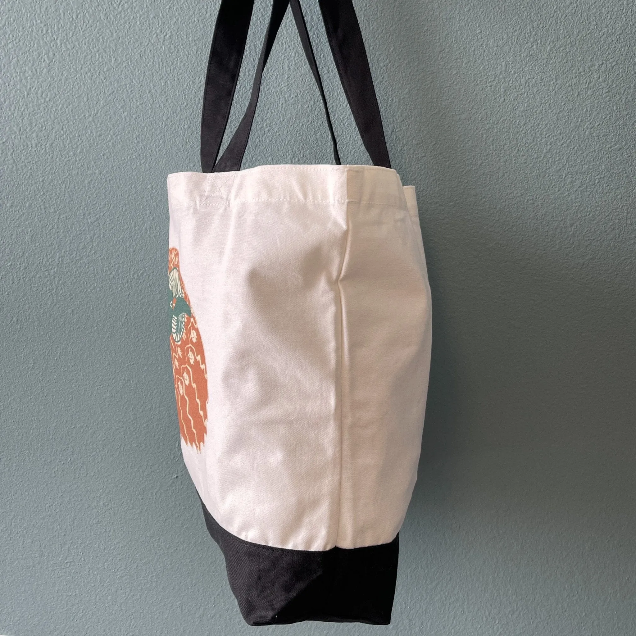Large Cotton Tote Icelandic Ram in Icelandic Sweater Graphic Bag
