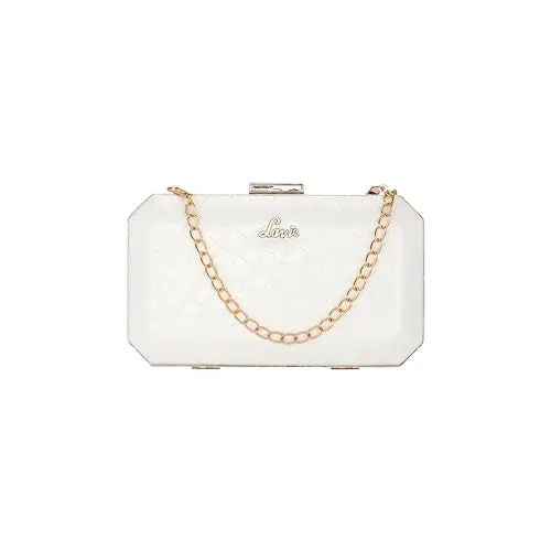 Lavie Women's Weave Octagon Gift Box Clutch | Ladies Purse Handbag