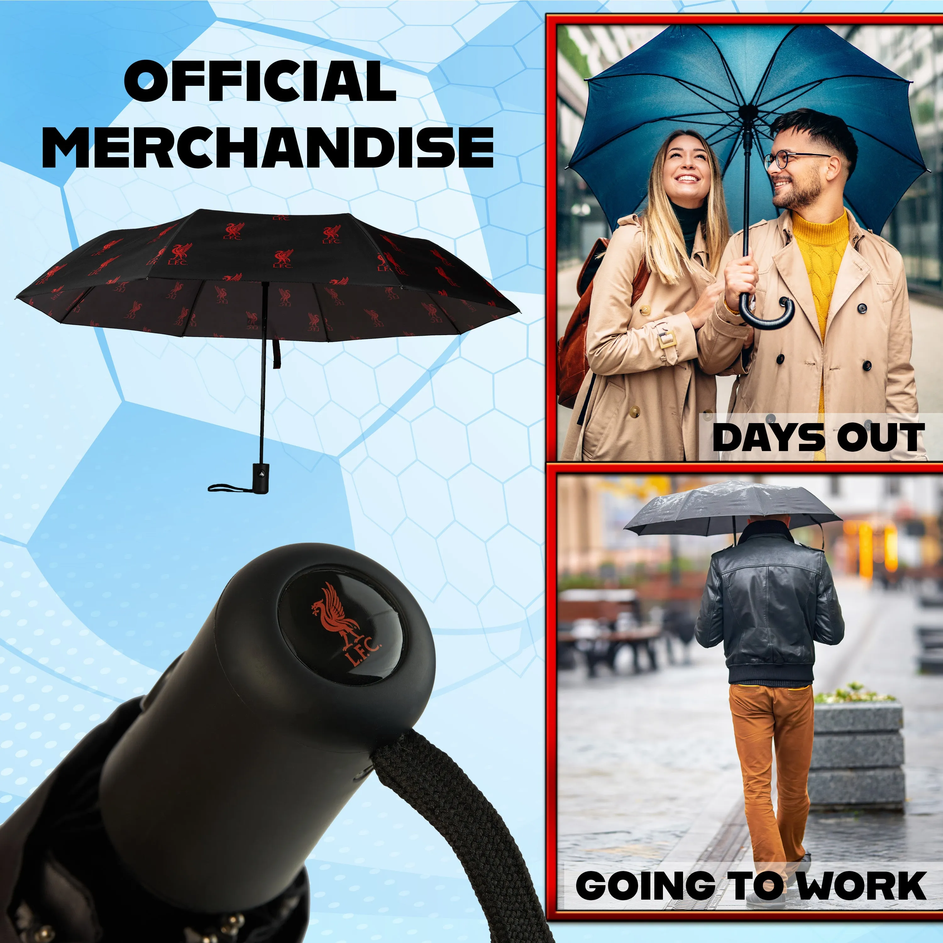Liverpool FC Umbrella for Adults and Teens
