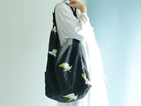 <B04B>  REGISTAR -WOVEN BIRDS Tote Bag