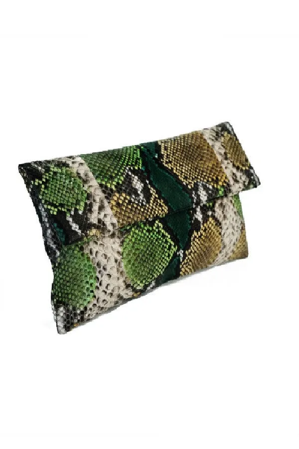 Mandalay Forest Motif Foldover Clutch