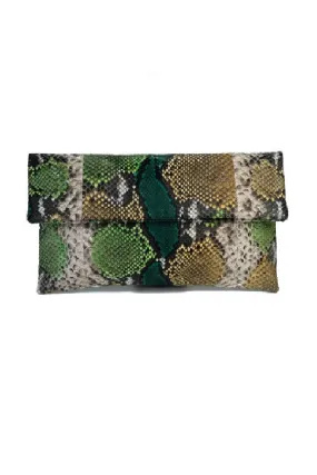 Mandalay Forest Motif Foldover Clutch