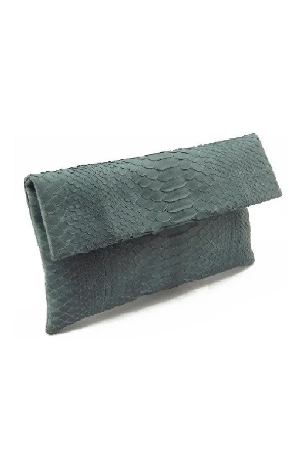 Mandalay Grey Foldover Clutch