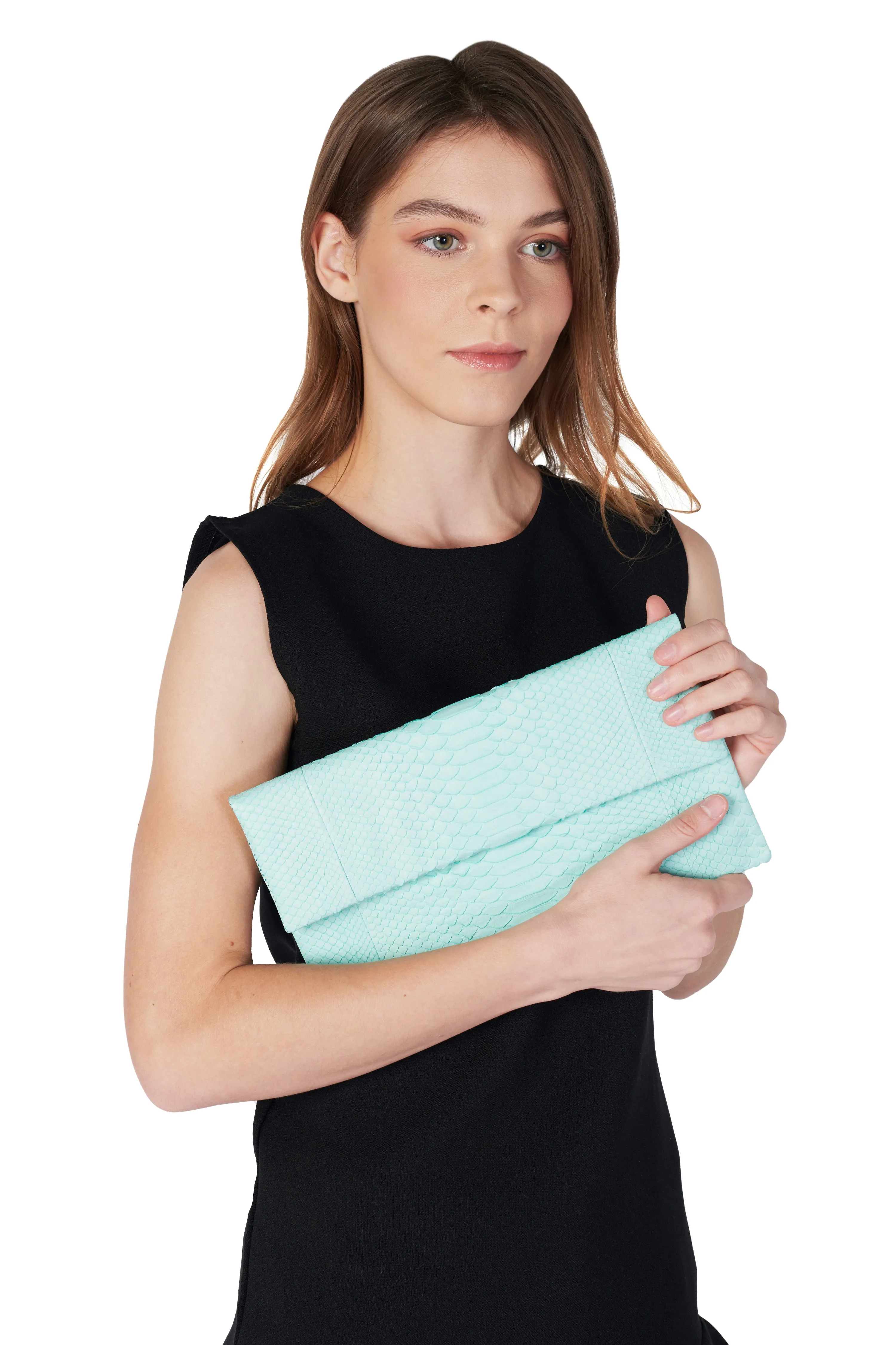 Mandalay Mint Foldover Clutch