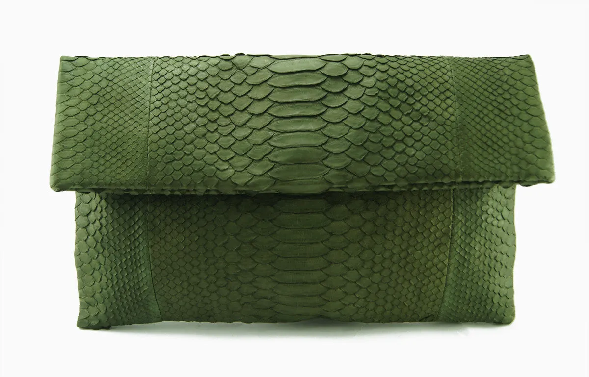 Mandalay Olive Foldover Clutch