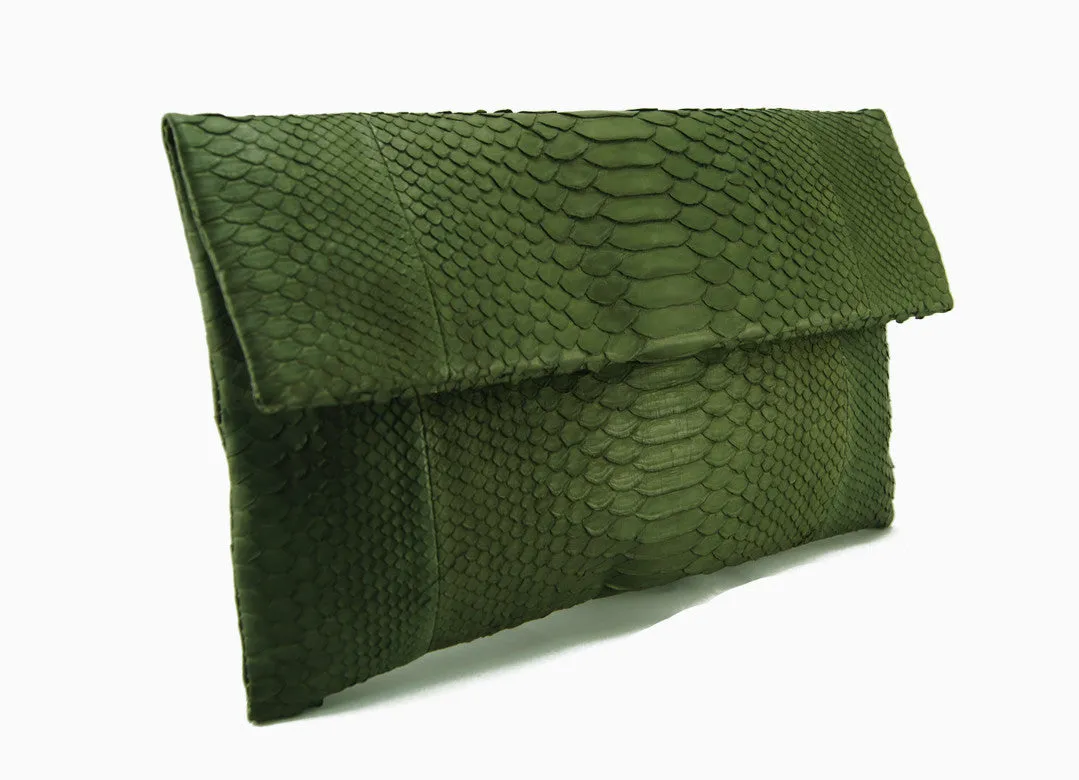 Mandalay Olive Foldover Clutch