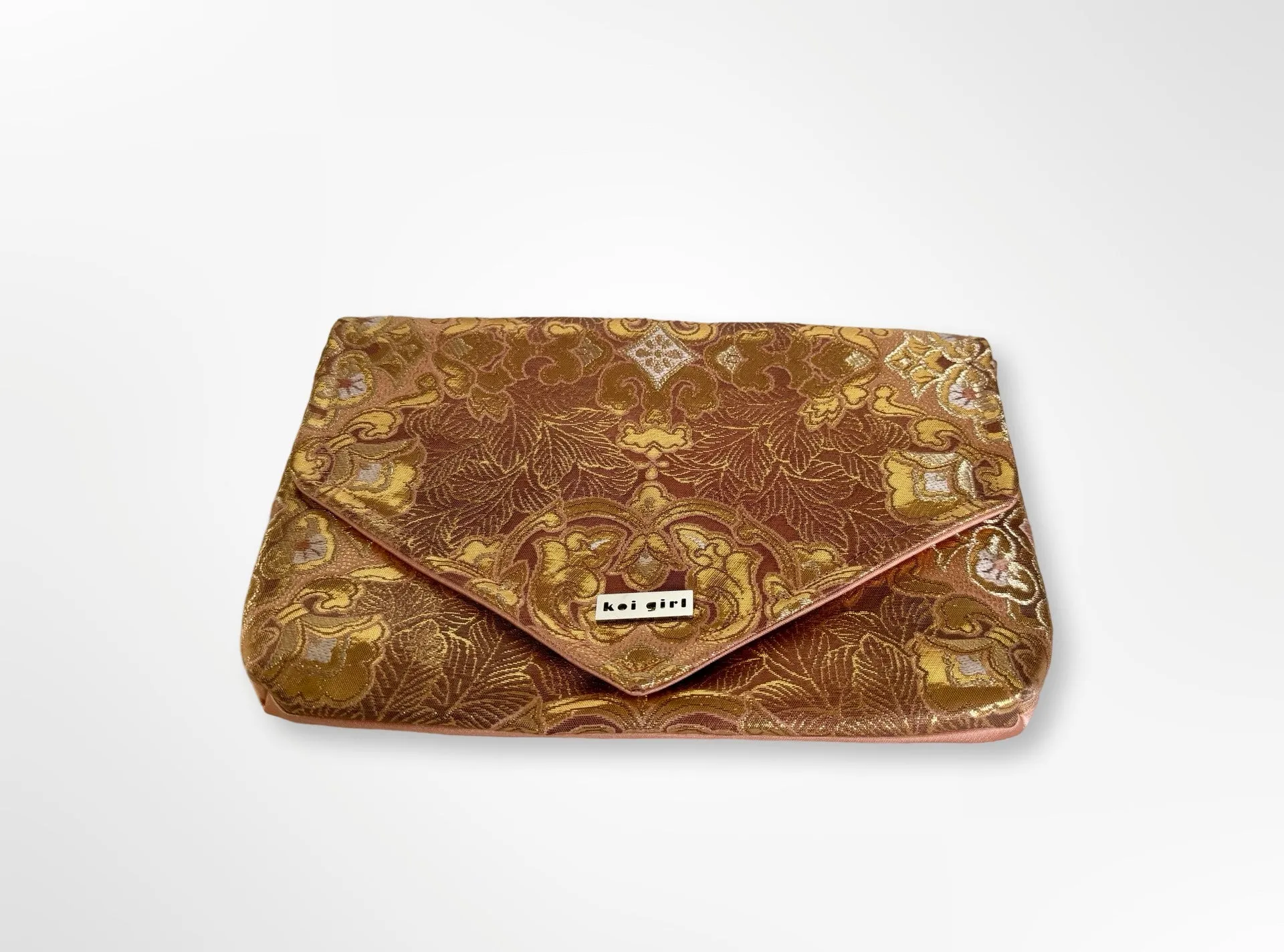 Metallic Pink Mandala Clutch