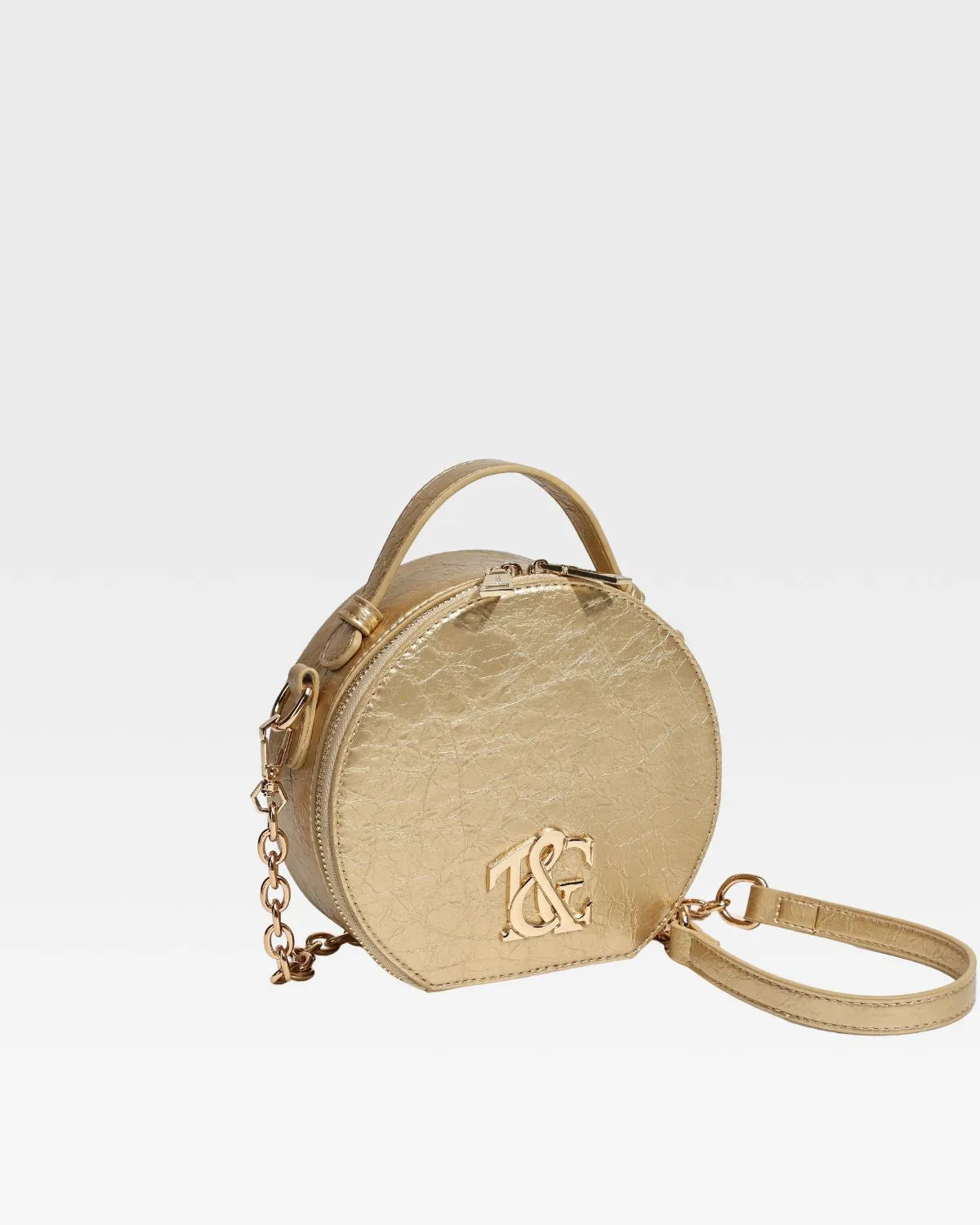 Mini Crossbody Bag in Gold