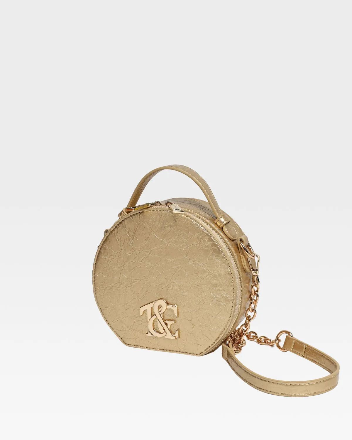 Mini Crossbody Bag in Gold