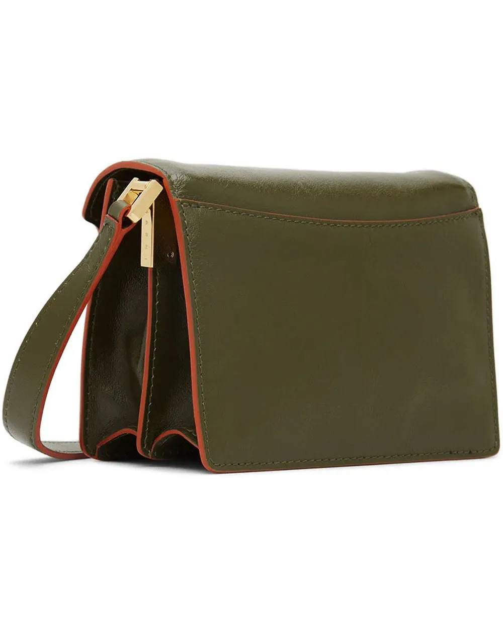 Mini Soft Trunk Shoulder Bag in Khaki