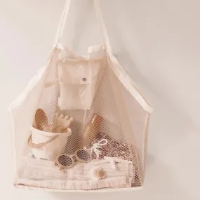Mrs. Ertha Meshies XL Beach Bag | Vanilla