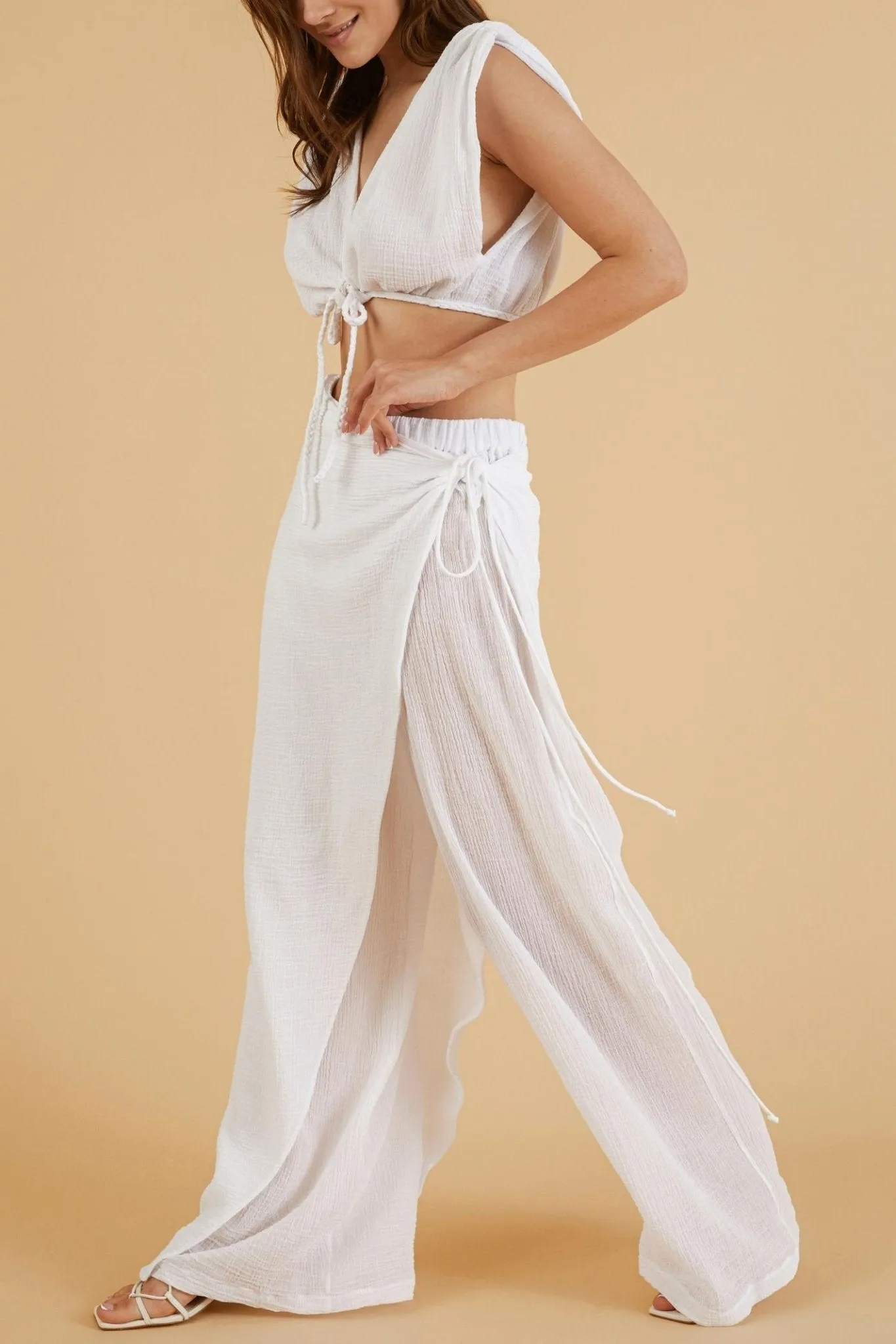 Nala Beach Pants - White
