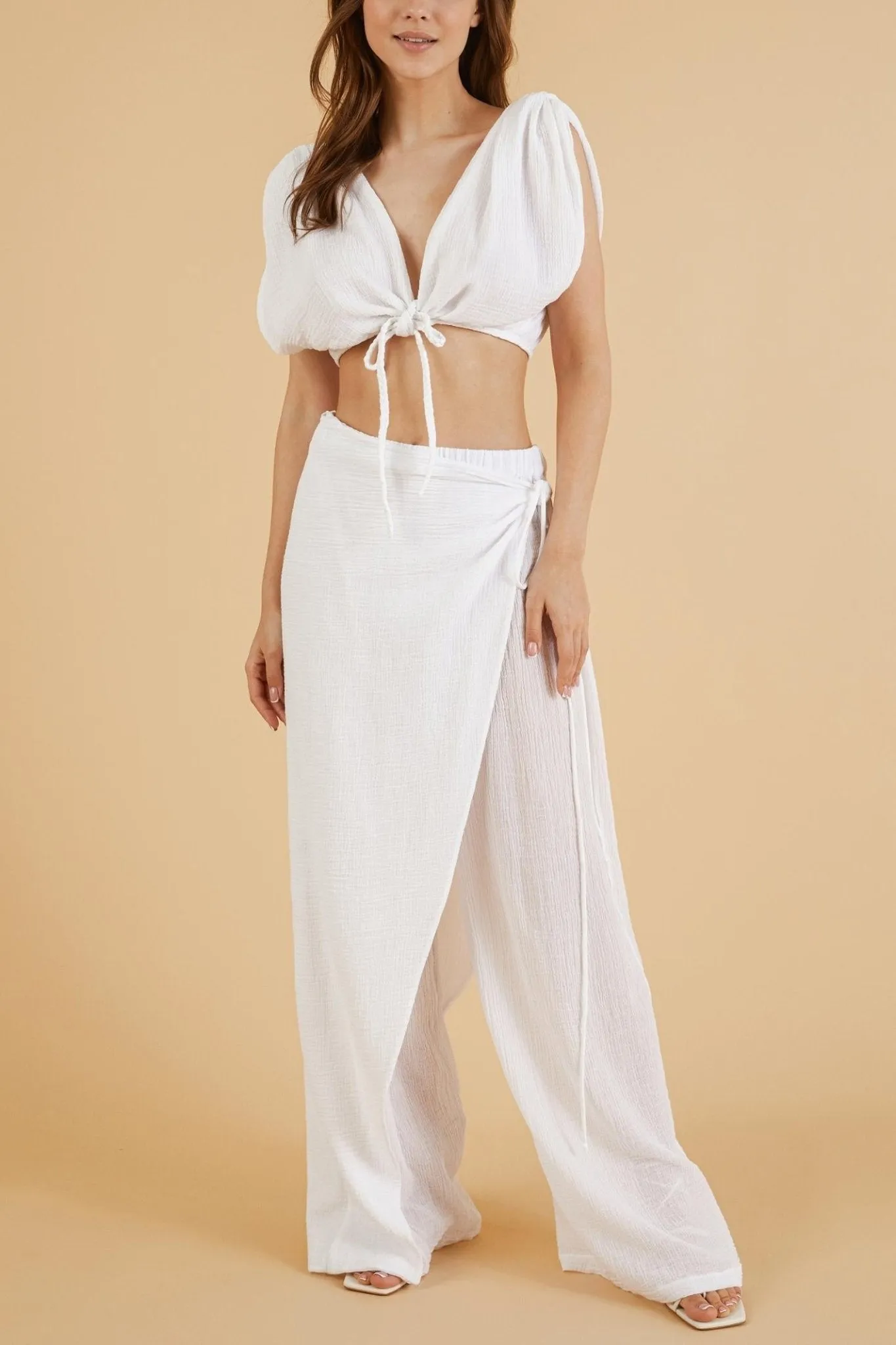 Nala Beach Pants - White