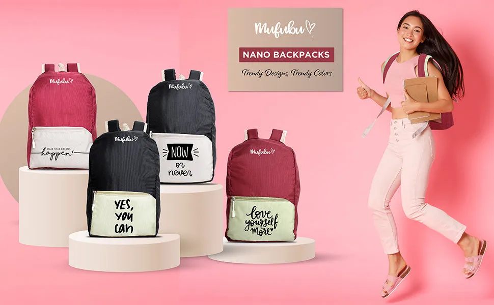 Nano Backpack 15 Ltr Just Do It Black   Beige