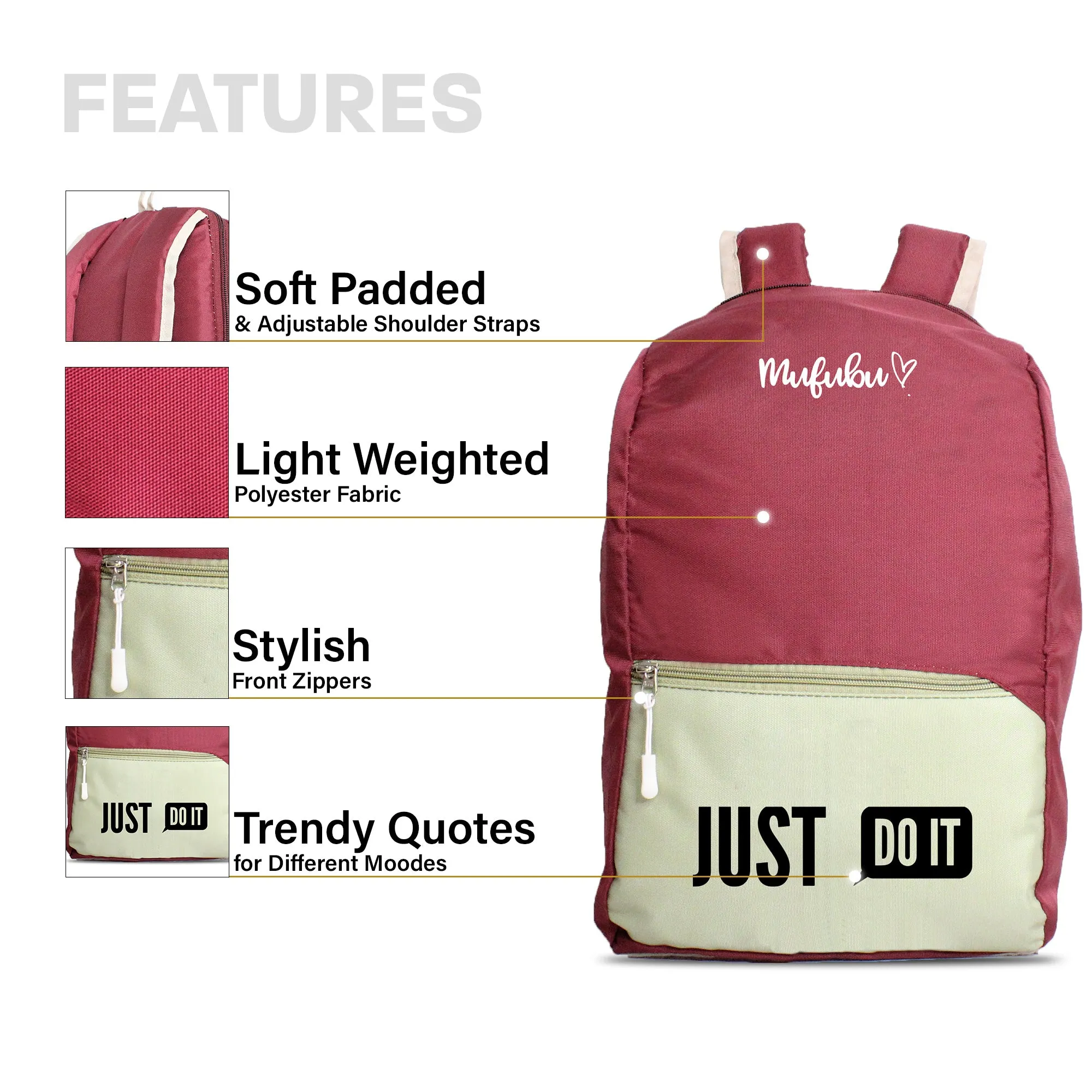 Nano Backpack 15 Ltr Just Do It Pistachio Wine