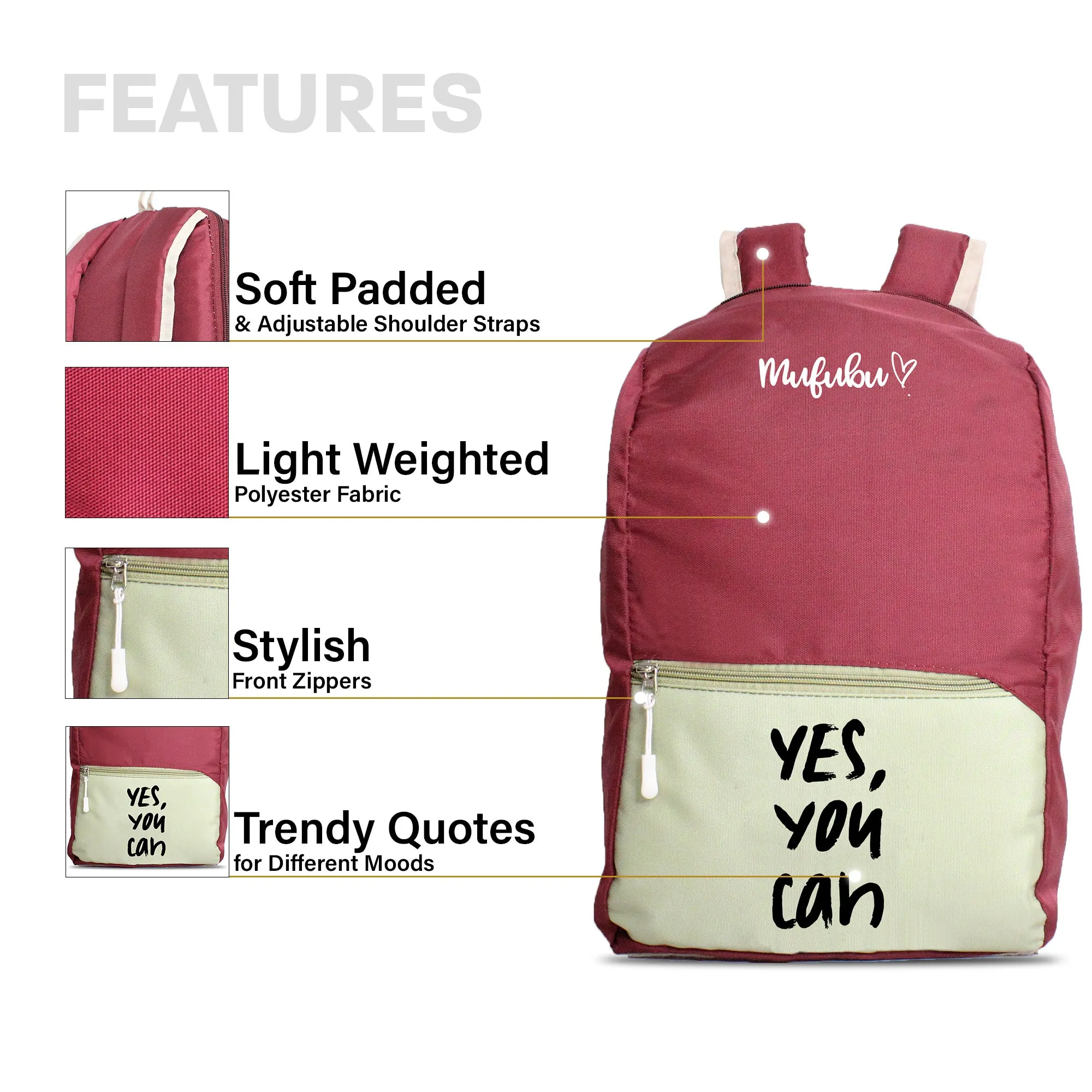 Nano Backpack 15 Ltr Yes You Can Pistachio Wine