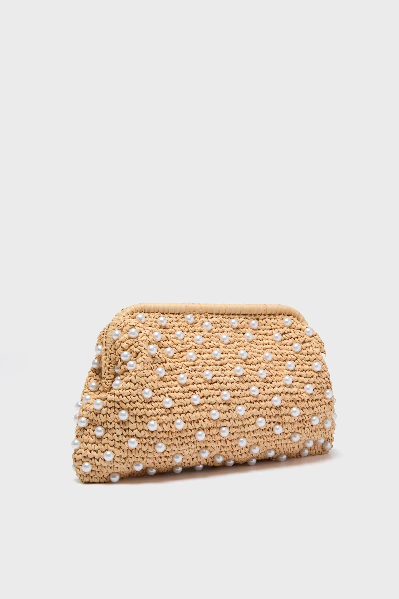 Natural Briar Pearl Clutch